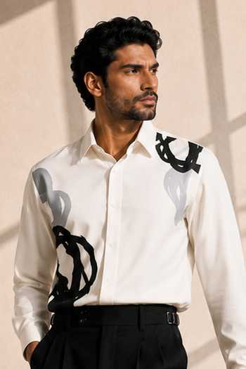 ROHIT DOSHI Two Tone Pattern Shirt 