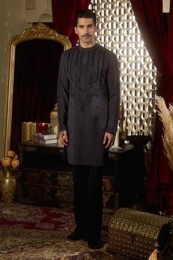 Contrast By Parth Dim Embroidered Kurta Set