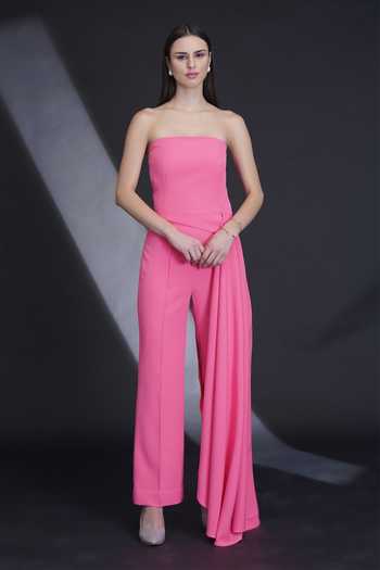 Parneet Gujral Draped Bandeau Jumpsuit 