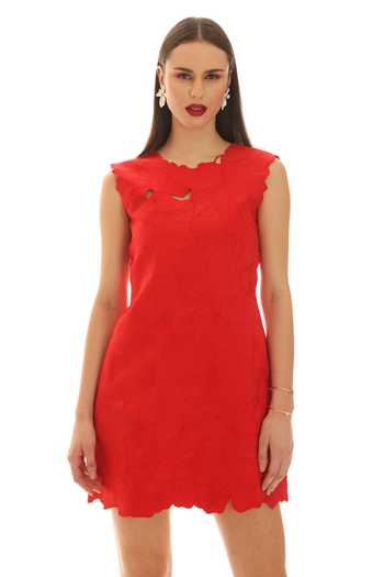 Parneet Gujral Floral Embroidered Dress 