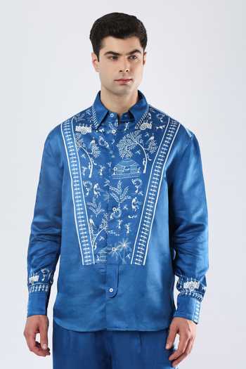 Limerick By Abirr N' Nanki Zev Warli Print Shirt 