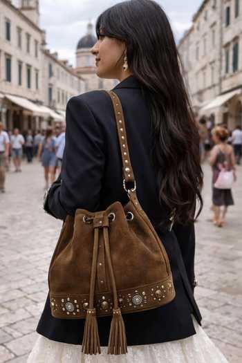 Araani Design Metallic Stud Embellished Bag