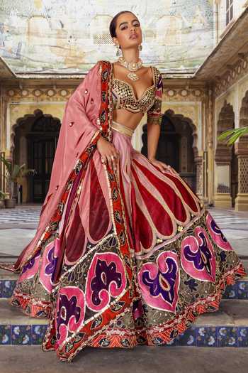 Payal & Zinal Heer Sequin Work Lehenga Set