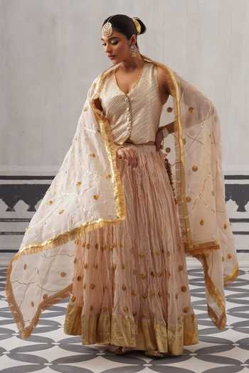 Palak & Mehak Isha Embellished Lehenga Set