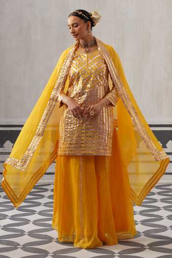 Palak & Mehak Aba Embellished Kurta Set
