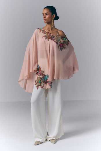 Varun Bahl Petal Embroidered Kaftan & Pant Set 