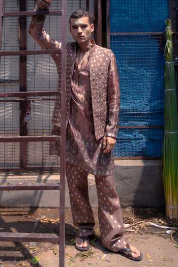 Soniya G Woven Nehru Jacket & Pant Set 