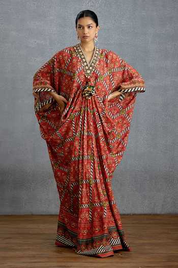 Torani Raktika Patola Silk Kaftan