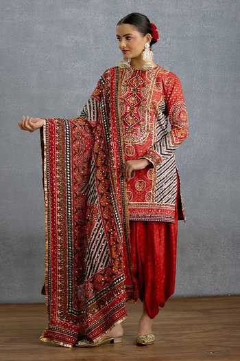 Torani Raktima Patola Cowl Kurta Set 