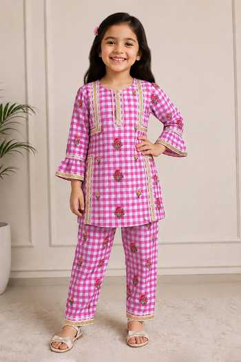 Fairies Forever Printed Boho Style Kurta & Pant Set