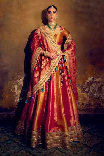 Muskann Kapadiaa Saubhagya Banarasi Woven Lehenga Set 