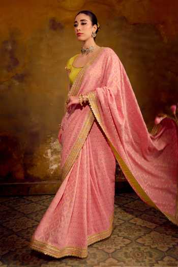Muskann Kapadiaa Gulabo Banarasi Bandhani Saree