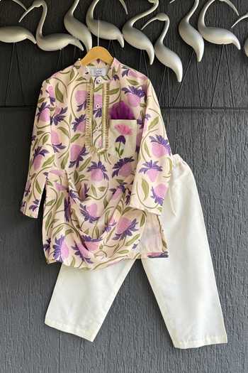 The Little Tales Embroidered Kurta Set 