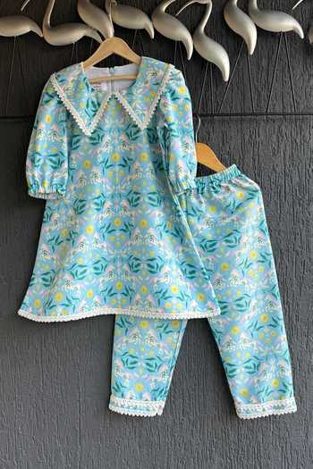 The Little Tales Floral Print Kurta Set 