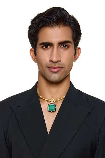 Raabta By Rahul Regal Emerald Collier Necklace 