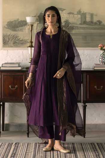 Trendy Tokari Pleated Kurta Set