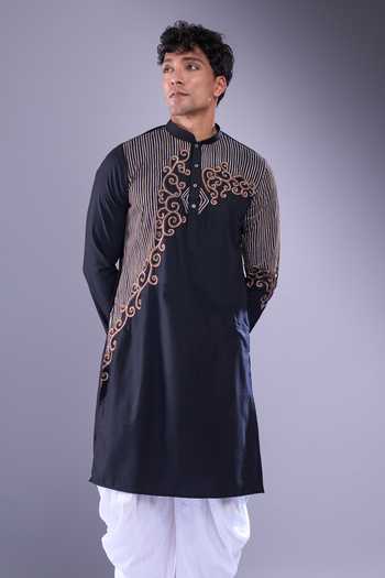 Arihant Rai Sinha Floral Vine Embroidered Kurta & Patiala Pant 