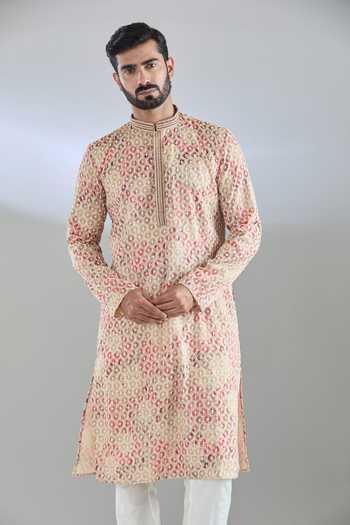 Arihant Rai Sinha Multi Color Embroidered Kurta Set 