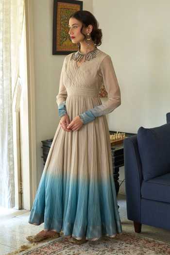 Swatti Kapoor Jini Ombre Anarkali With Rupali Churidar 