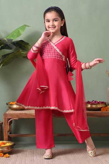 Petite Pomme Embroidered Kurta Set 