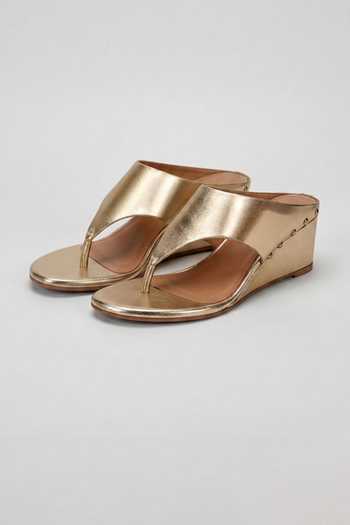 Heel Your Sole Tia Metallic Wedges