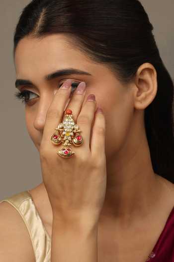 Joules by Radhika Aavya Embellished Ring