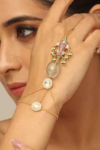 Joules by Radhika Reyana Embellished Hathphool - Single Pc