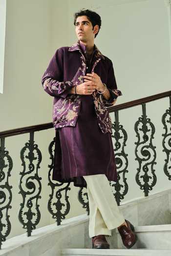 Mahima Mahajan Tamim Bomber Jacket With Kurta Set 