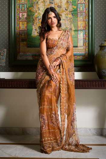 Mahima Mahajan Eira Embellished Saree With Blouse 