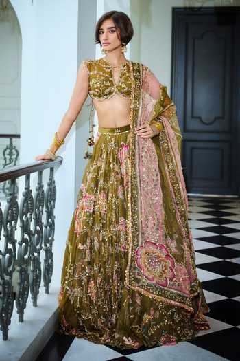 Mahima Mahajan Jasmin Heavy Embroidered Lehenga Set 