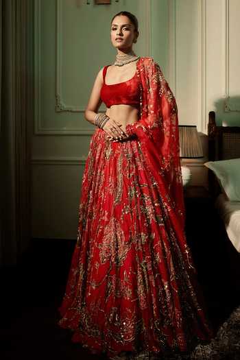 Mahima Mahajan Saya Embroidered Lehenga Set 