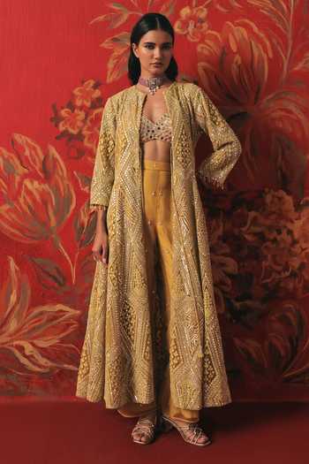 Twenty Nine Mirrorwork Ankle Length Palazzo 