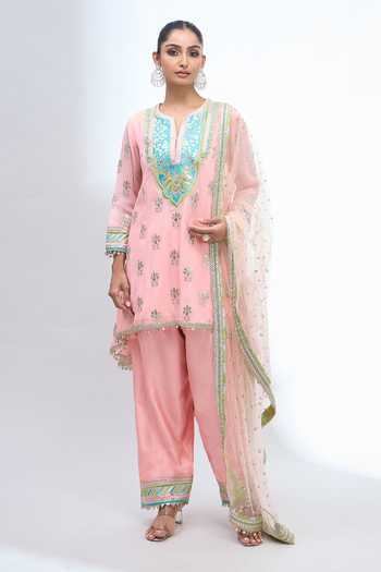 Gopi Vaid Embroidered Kurta Salwar Set 