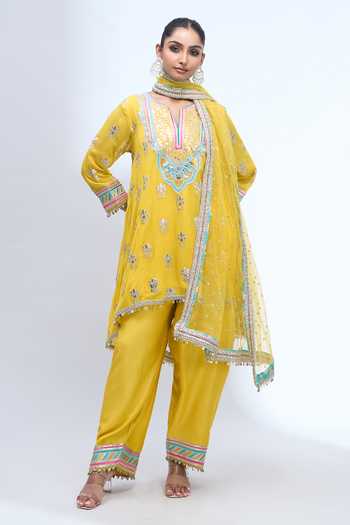 Gopi Vaid Embroidered Kurta Salwar Set 