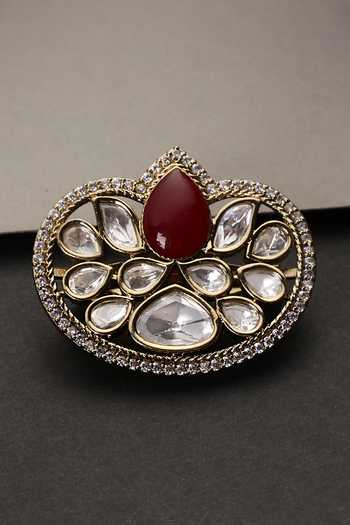 Swabhimann Polki Embellished Brooch 