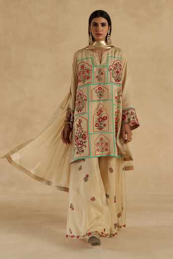 Begum Lila Kurta Sharara Set 