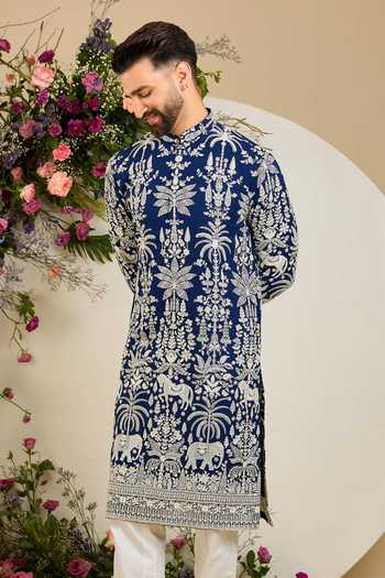 Kasbah Flora & Fauna Embroidered Kurta 