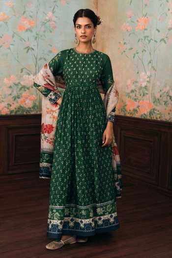 Paulmi And Harsh Erika Printed Anarkali Set 