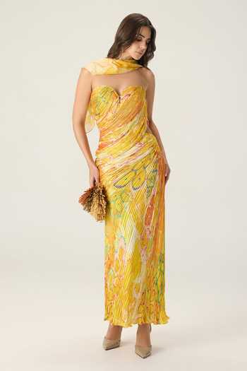 Saaksha & Kinni Daleyza Printed Pleated Dress