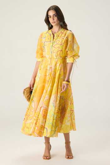 Saaksha & Kinni Sonam Floral Print Midi Dress