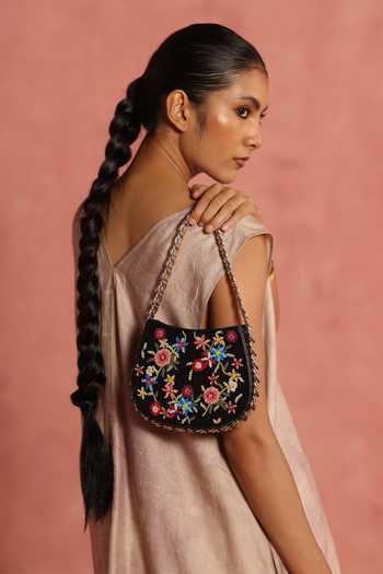 The Leather Garden Willow Beaded Embroidered Bag 