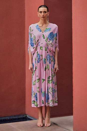 House Of Fett Flower Pop Print Jumpsuit 