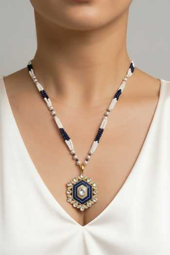 Sica Jewellery Moissanite Polki Prana Necklace