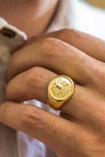 Arvino Athena Warrior Signet Ring 