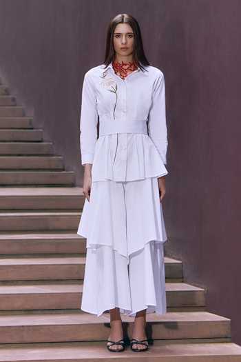House Of Fett Lychee Embroidered Top & Trouser Set 
