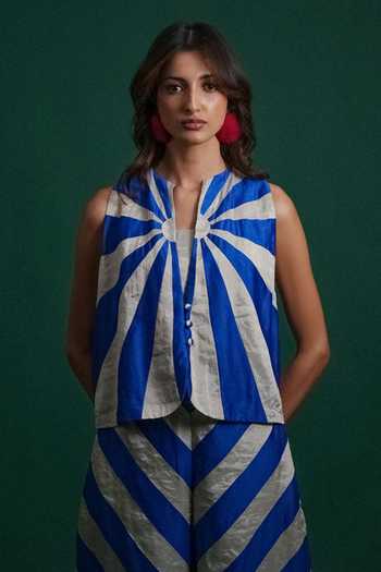 KA-Sha Urja Chanderi Waistcoat 