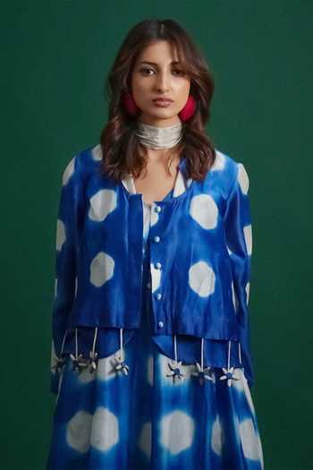 KA-Sha Cat Chanderi Jacket 