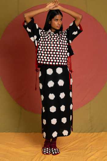 KA-Sha Clamp Dye Kala Cotton Skirt 