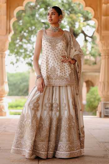 Sheetal Batra Shabnam Embroidered Kurta Sharara Set 