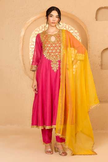 Saina Kapoor Gota Patti Work Anarkali Set 